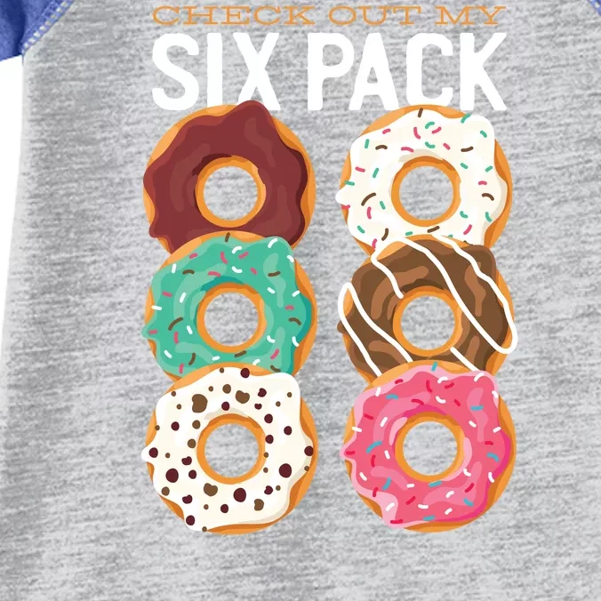 Check Out My Donut Six Pack Infant Baby Jersey Bodysuit