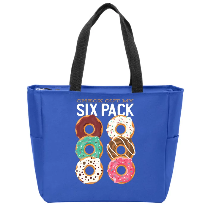 Check Out My Donut Six Pack Zip Tote Bag