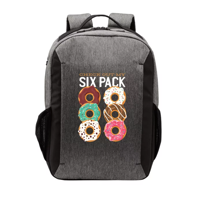 Check Out My Donut Six Pack Vector Backpack