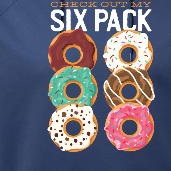 Check Out My Donut Six Pack Performance Fleece Hoodie