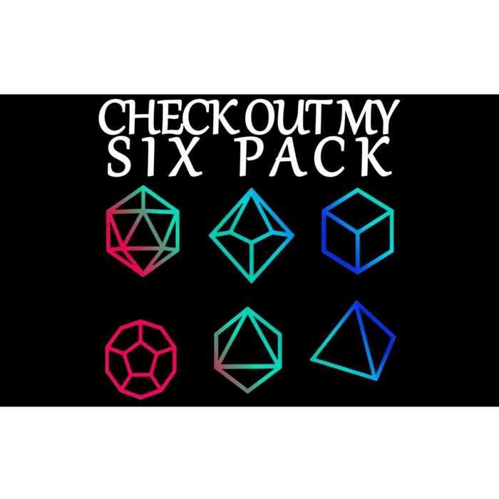 Check Out My Six Pack Dice For Dragons Bumper Sticker