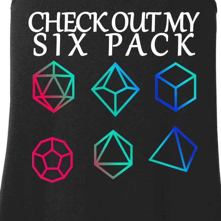 Check Out My Six Pack Dice For Dragons Ladies Essential Tank