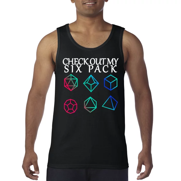 Check Out My Six Pack Dice For Dragons Tank Top