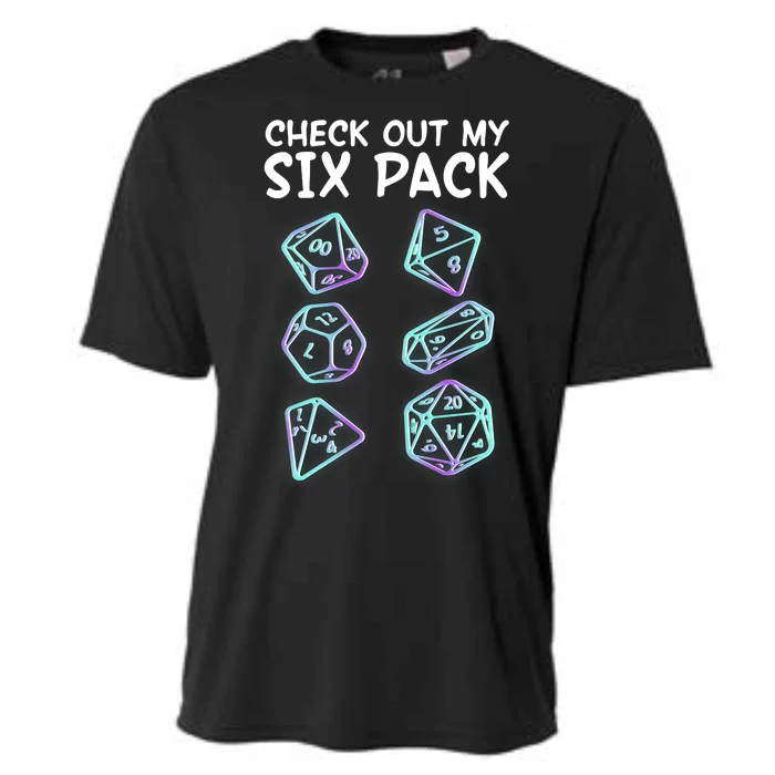 Check Out My Six Pack DND Dice Dungeons And Dragons Cooling Performance Crew T-Shirt