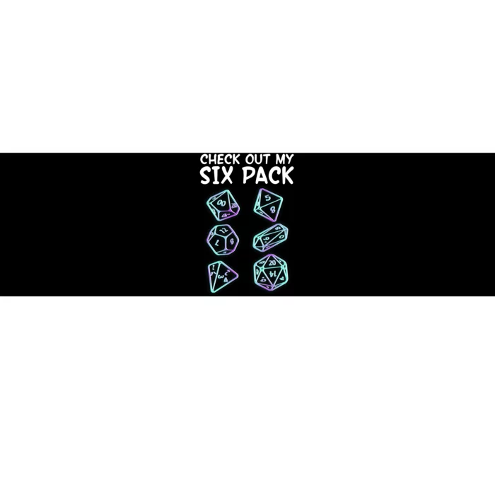 Check Out My Six Pack DND Dice Dungeons And Dragons Bumper Sticker