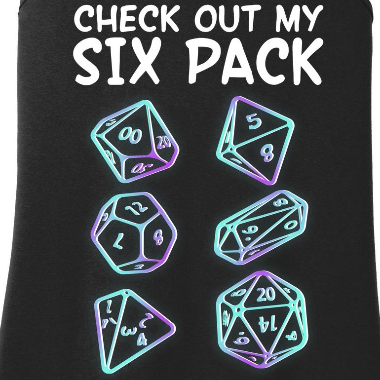 Check Out My Six Pack DND Dice Dungeons And Dragons Ladies Essential Tank