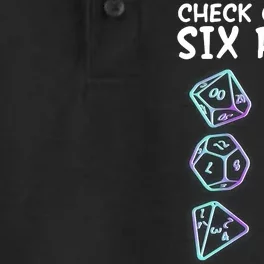 Check Out My Six Pack DND Dice Dungeons And Dragons Dry Zone Grid Performance Polo