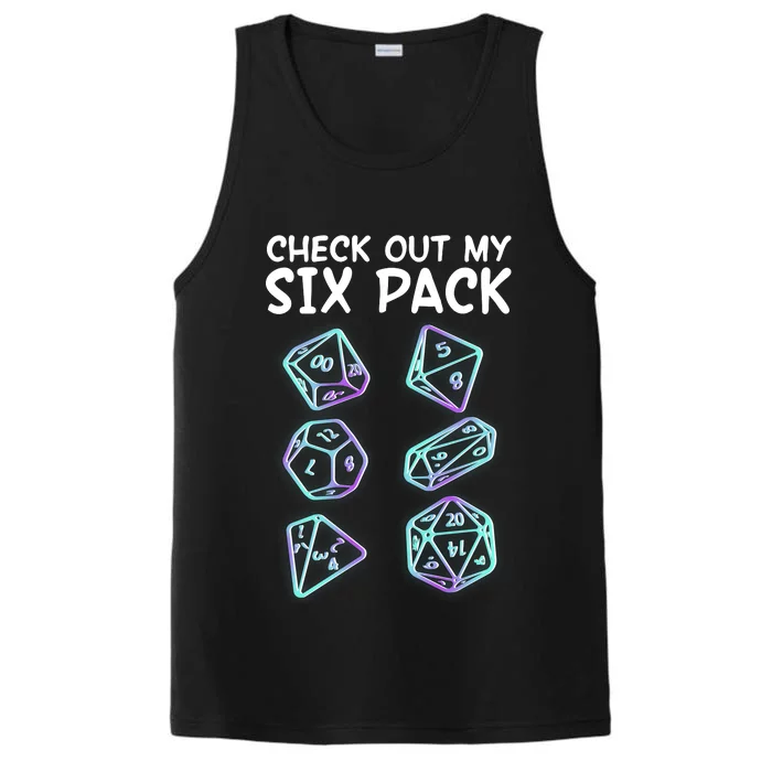 Check Out My Six Pack DND Dice Dungeons And Dragons Performance Tank