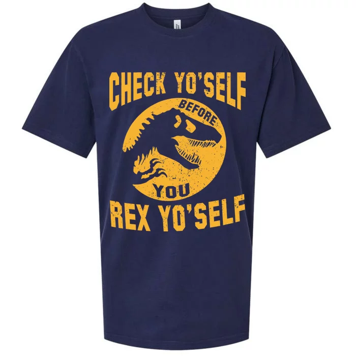 Check Yo'Self Before You Rex Yo'Self Sueded Cloud Jersey T-Shirt