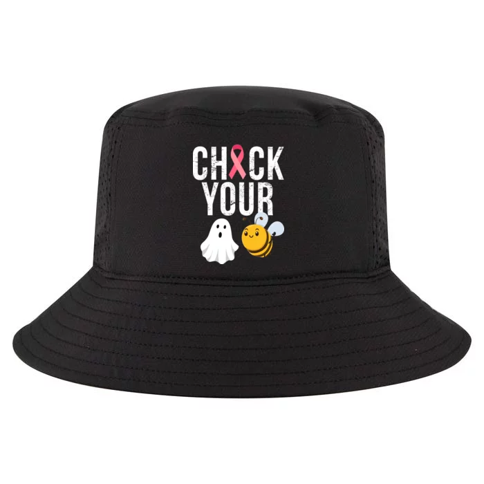 Check Your Boo Bees Breast Cancer Halloween Cool Comfort Performance Bucket Hat