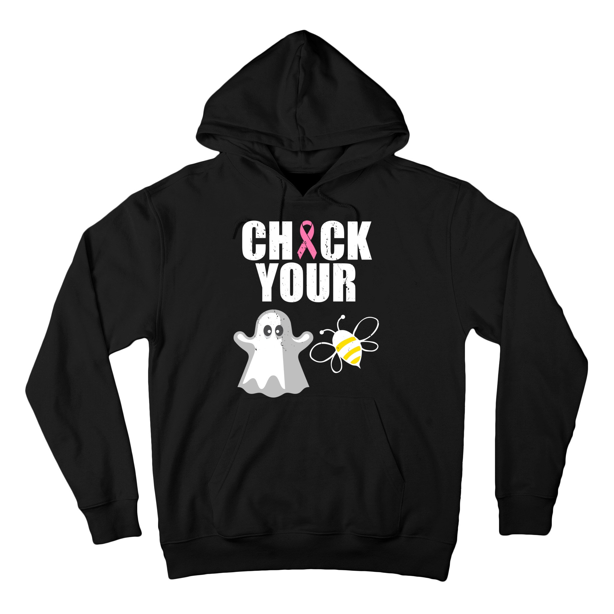 Check Your Boobies Breast Cancer Halloween Hoodie | TeeShirtPalace