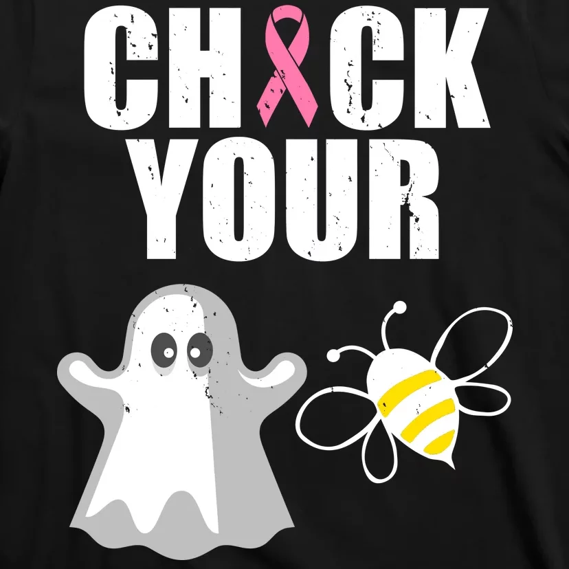 Check Your Boobies Breast Cancer Halloween T-Shirt