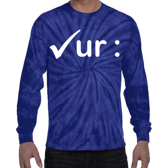 Check Your Colon Cancer Awareness Tie-Dye Long Sleeve Shirt