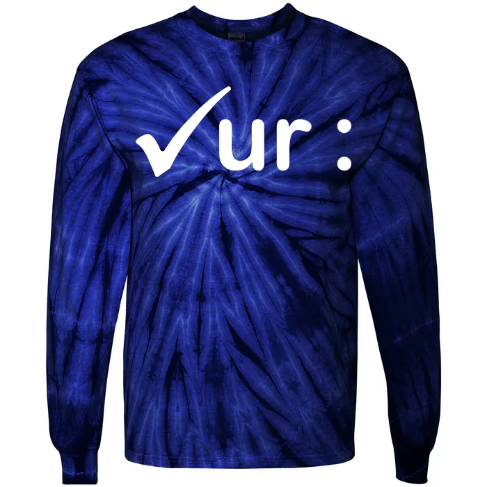 Check Your Colon Cancer Awareness Tie-Dye Long Sleeve Shirt