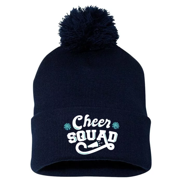 Cheer Squad Pom Pom 12in Knit Beanie