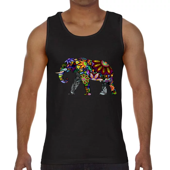 Cheerful Elephant Comfort Colors® Tank Top