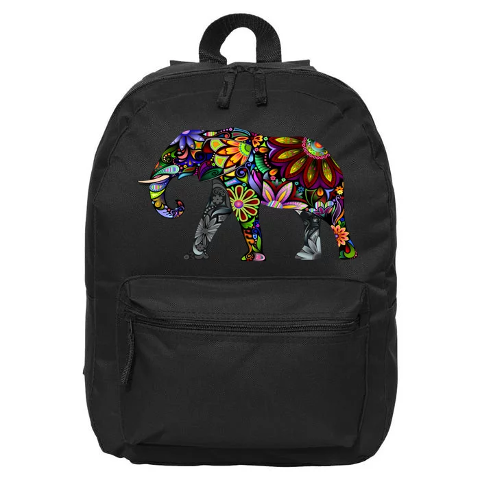 Cheerful Elephant 16 in Basic Backpack