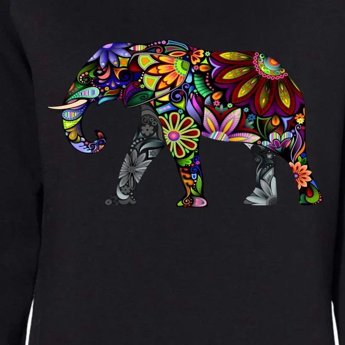 Cheerful Elephant Womens California Wash Sweatshirt