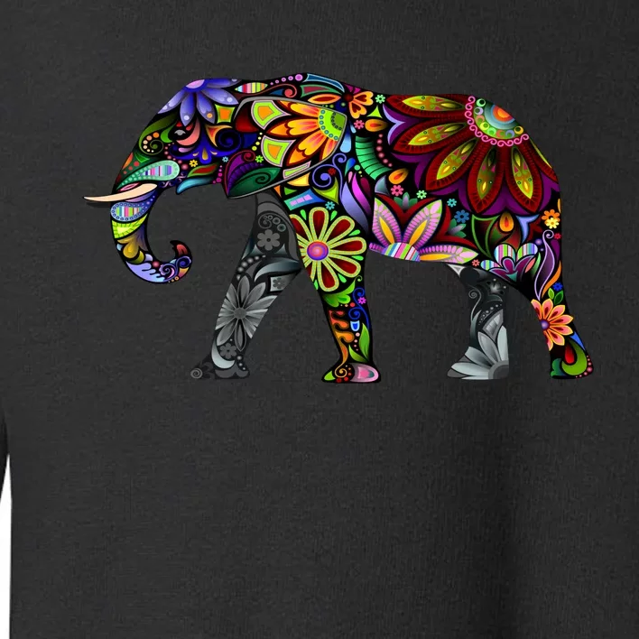 Cheerful Elephant Toddler Sweatshirt