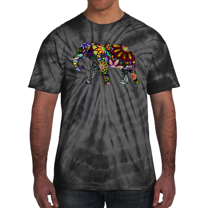 Cheerful Elephant Tie-Dye T-Shirt