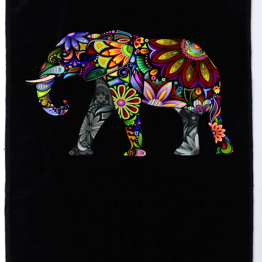 Cheerful Elephant Platinum Collection Golf Towel