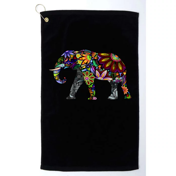 Cheerful Elephant Platinum Collection Golf Towel