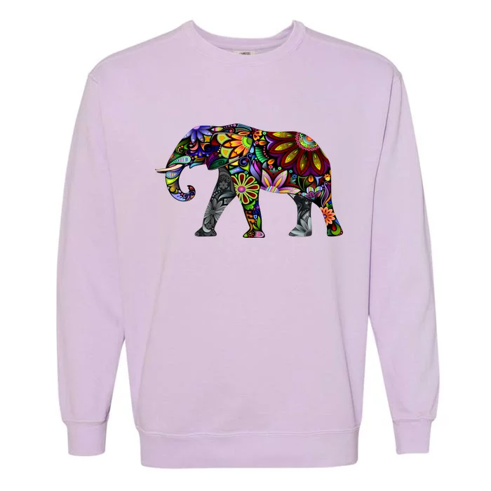 Cheerful Elephant Garment-Dyed Sweatshirt