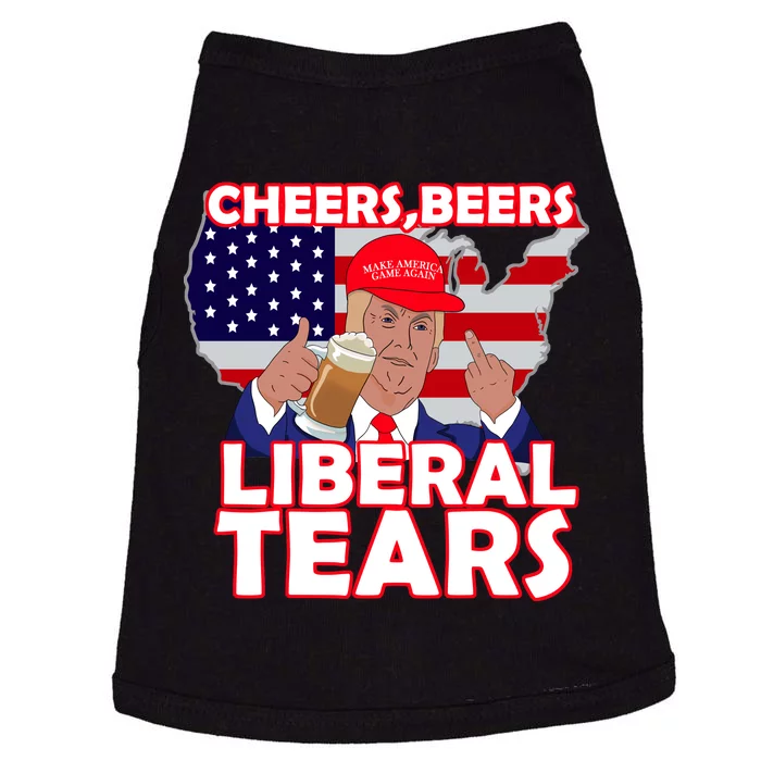 Cheers Beers Liberal Tears Pro Trump Doggie Tank