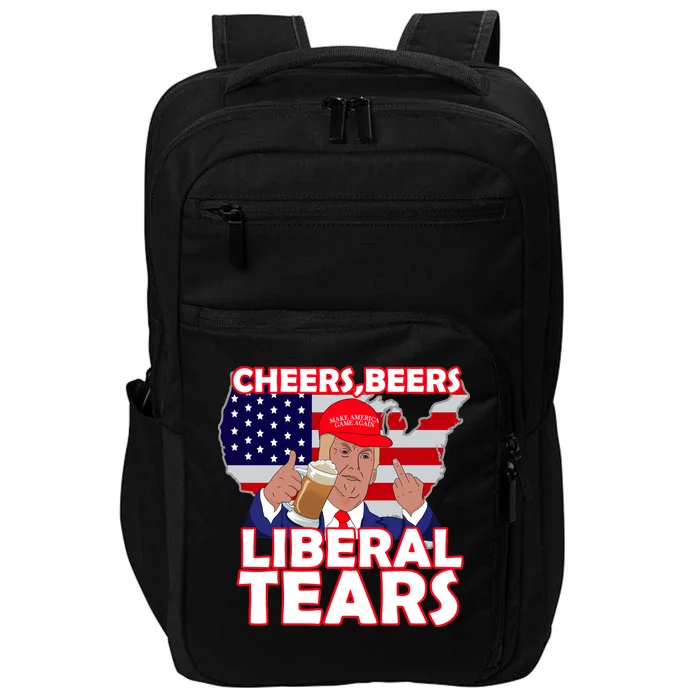 Cheers Beers Liberal Tears Pro Trump Impact Tech Backpack