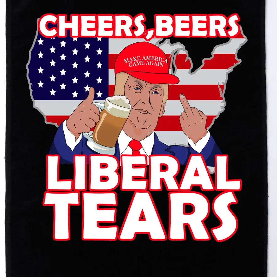 Cheers Beers Liberal Tears Pro Trump Platinum Collection Golf Towel