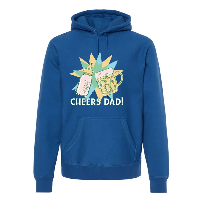 Cheers Dad Bottle And Beer Premium Hoodie