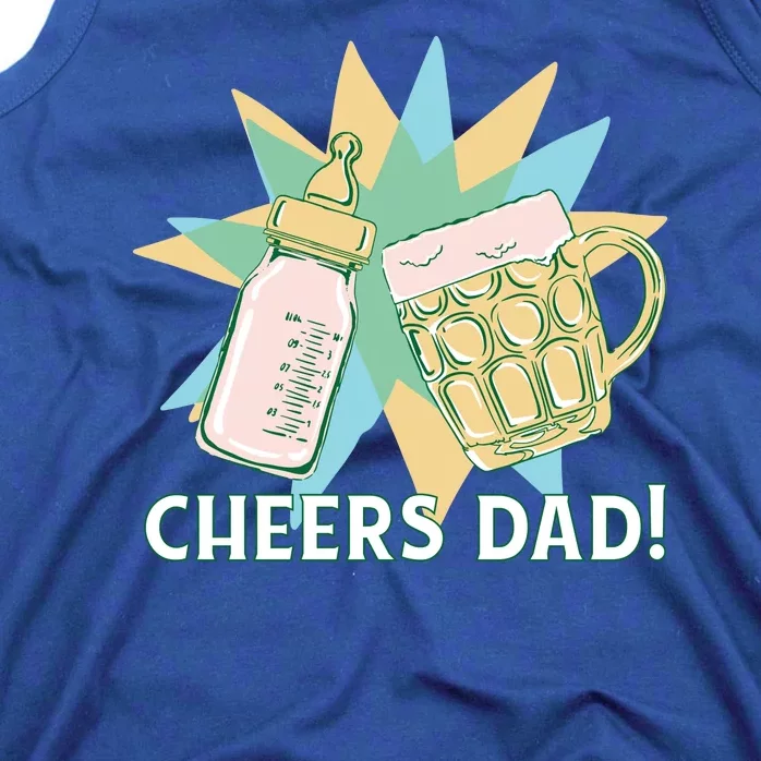 Cheers Dad Bottle And Beer Tank Top