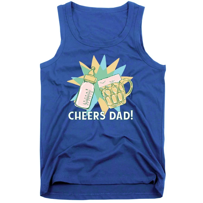 Cheers Dad Bottle And Beer Tank Top