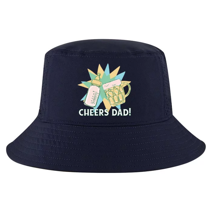 Cheers Dad Bottle And Beer Cool Comfort Performance Bucket Hat