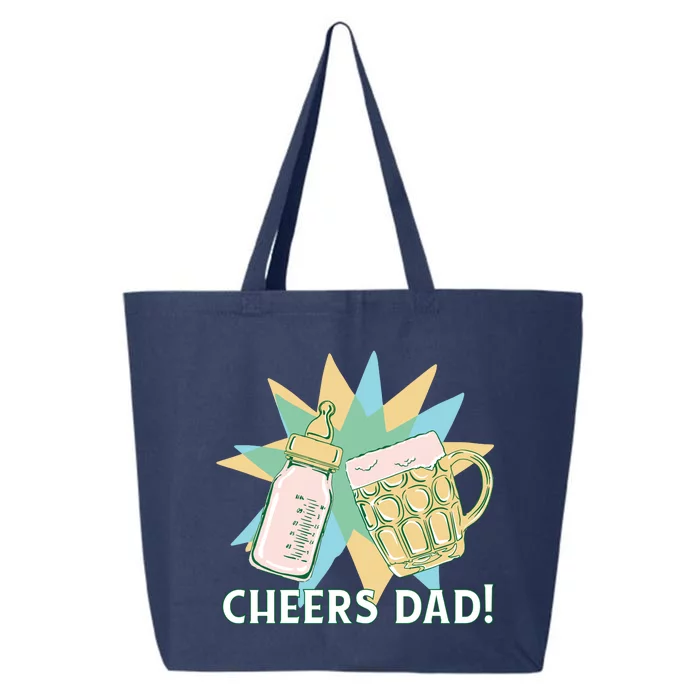 Cheers Dad Bottle And Beer 25L Jumbo Tote