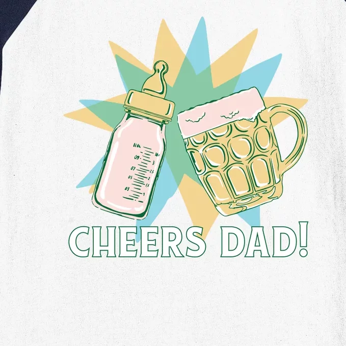 Cheers Dad Bottle And Beer Baseball Sleeve Shirt