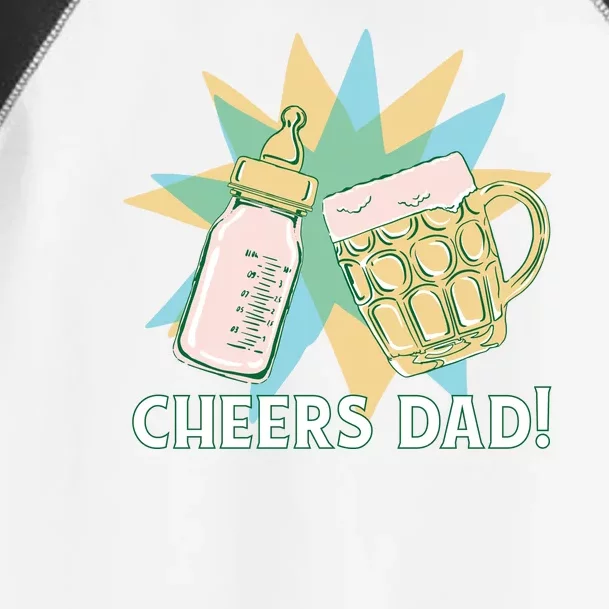 Cheers Dad Bottle And Beer Toddler Fine Jersey T-Shirt