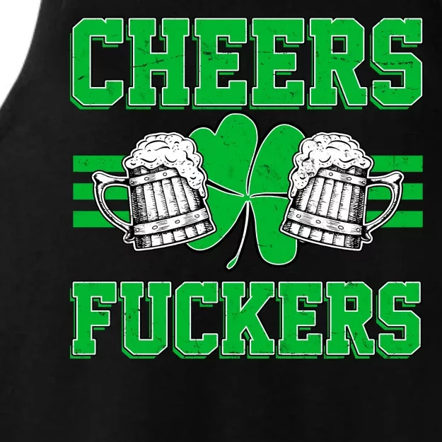 Cheers Fuckers Ladies Tri-Blend Wicking Tank