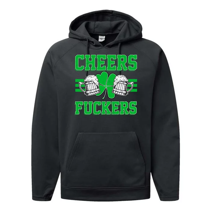 Cheers Fuckers Performance Fleece Hoodie