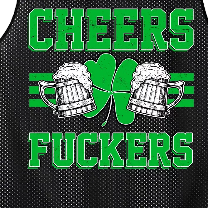 Cheers Fuckers Mesh Reversible Basketball Jersey Tank