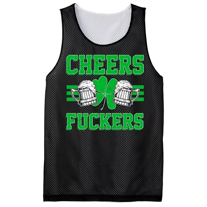 Cheers Fuckers Mesh Reversible Basketball Jersey Tank