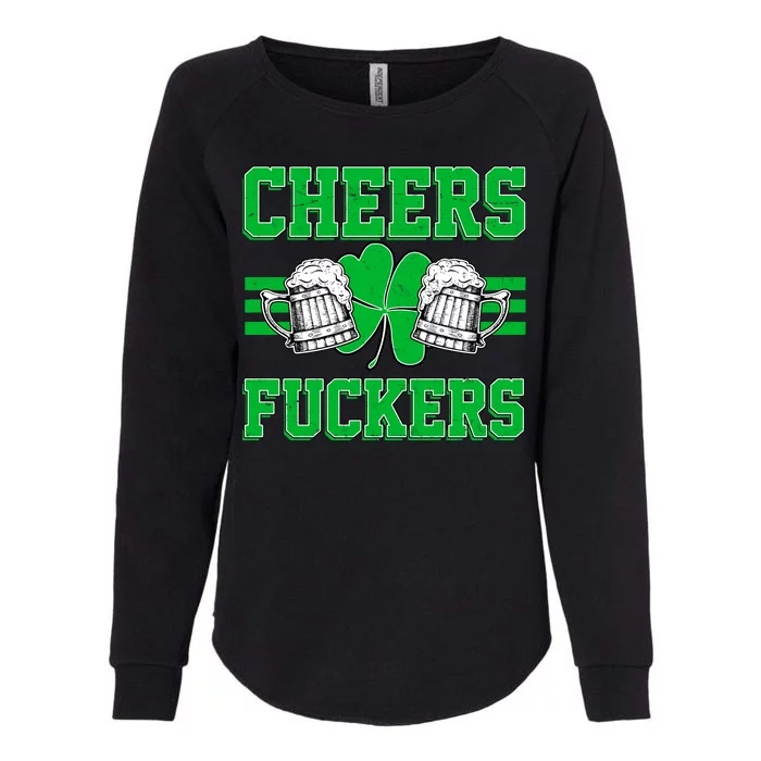 Cheers Fuckers Womens California Wash Sweatshirt