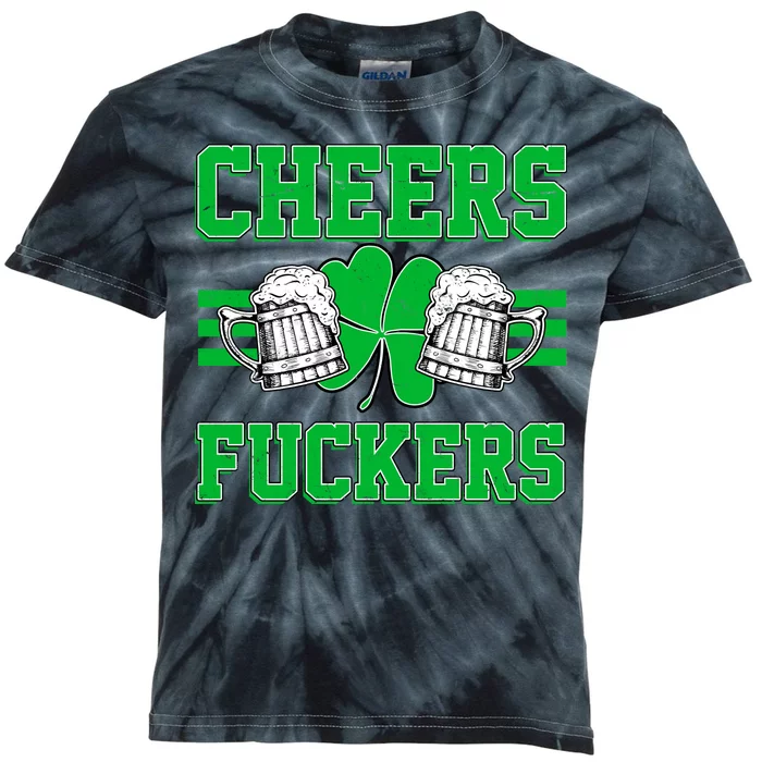 Cheers Fuckers Kids Tie-Dye T-Shirt