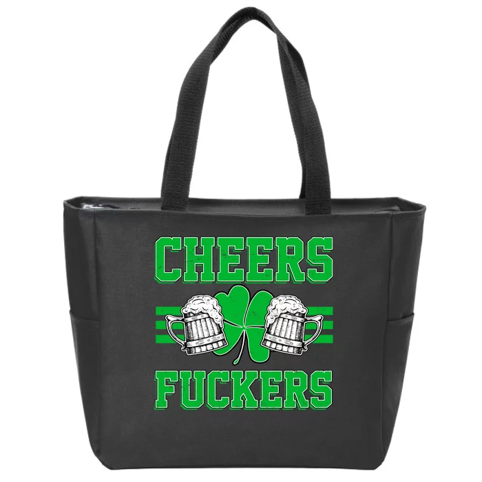 Cheers Fuckers Zip Tote Bag