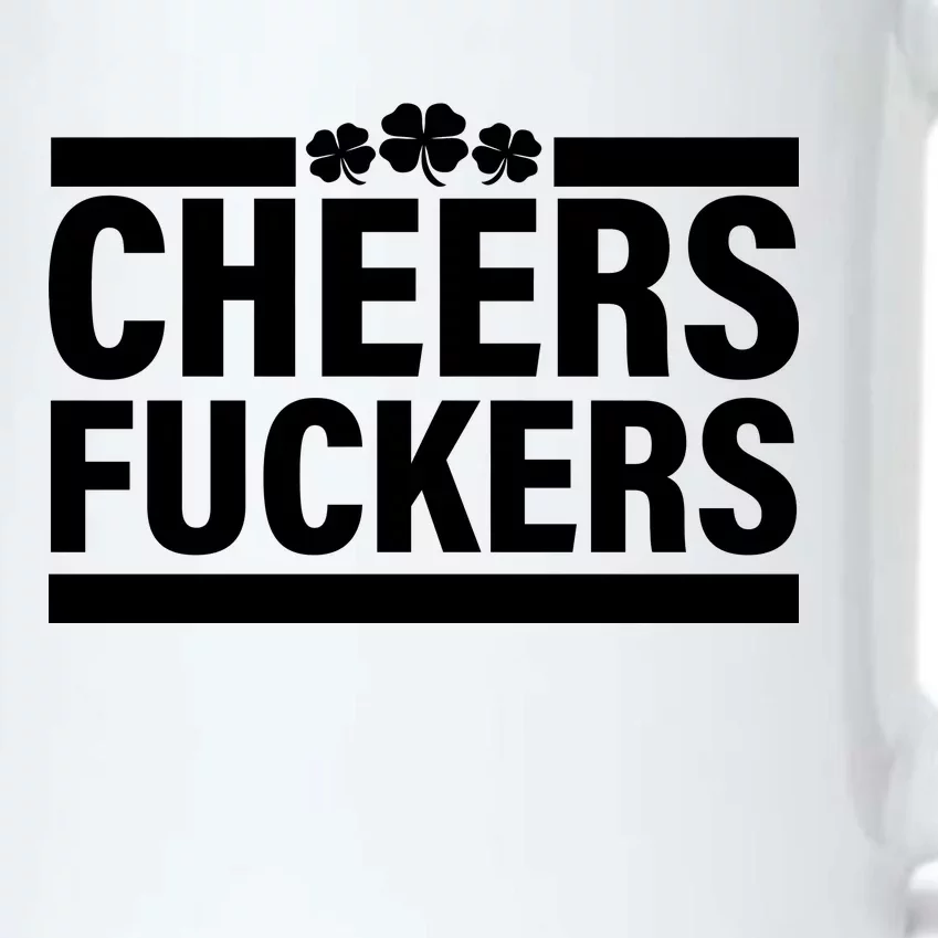 Cheers Fuckers Shamrock Black Color Changing Mug