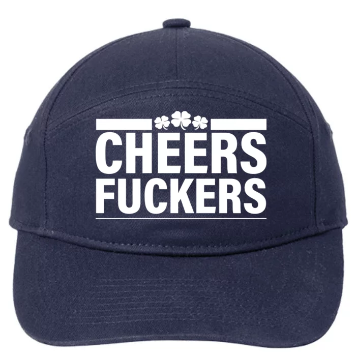 Cheers Fuckers Shamrock 7-Panel Snapback Hat