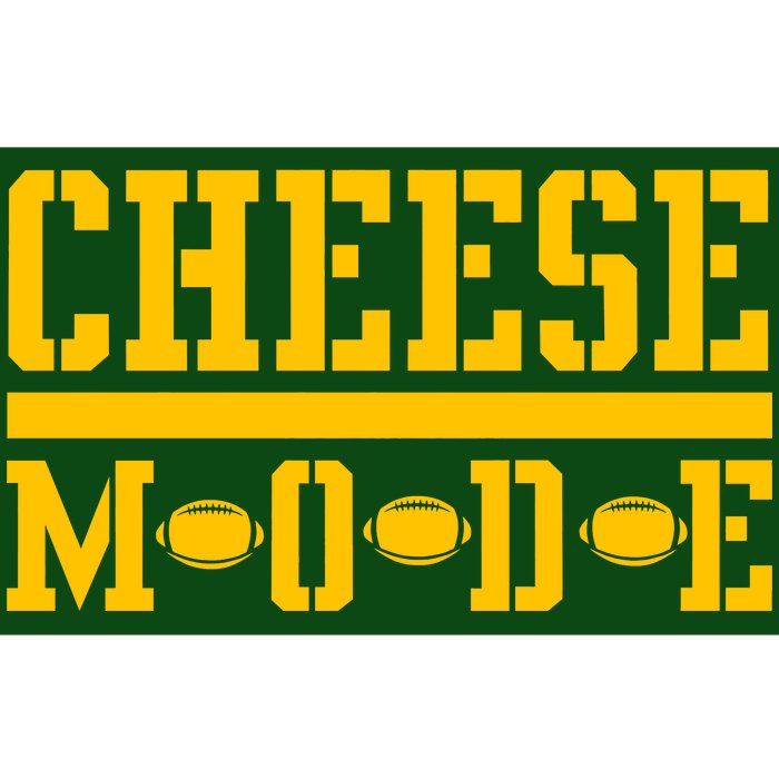 Cheese Mode Football Fan Bumper Sticker