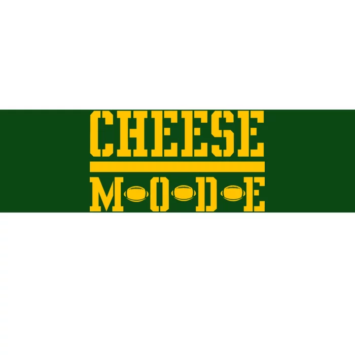 Cheese Mode Football Fan Bumper Sticker