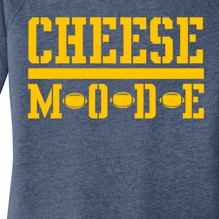 Cheese Mode Football Fan Women's Perfect Tri Tunic Long Sleeve Shirt