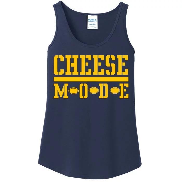 Cheese Mode Football Fan Ladies Essential Tank